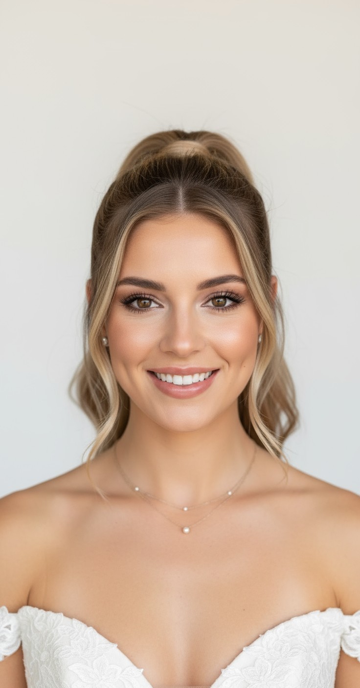 After High Ponytail Wedding